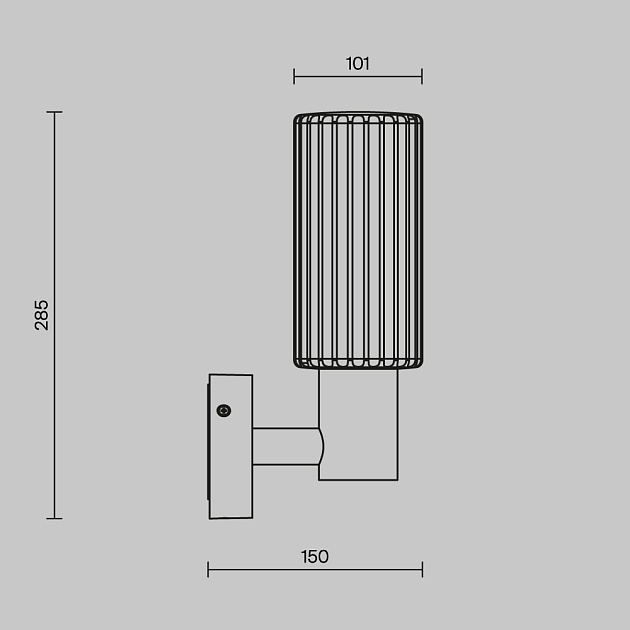 Уличный настенный светильник Maytoni Outdoor O502WL-01B Фото № 5