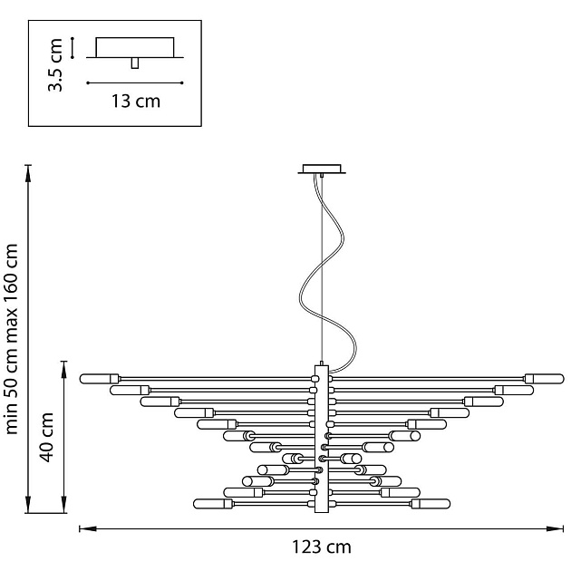 Подвесная люстра Lightstar Ragno 733247 Фото № 2