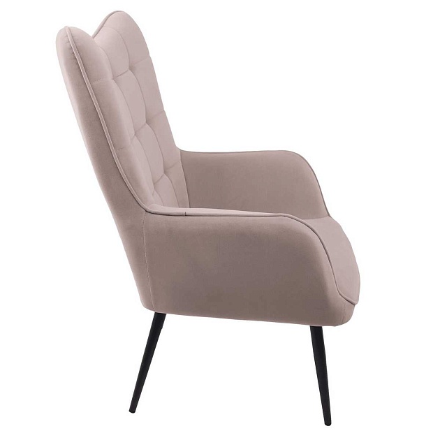 Кресло AksHome Bogema бежевый, велюр 78236 Фото № 6