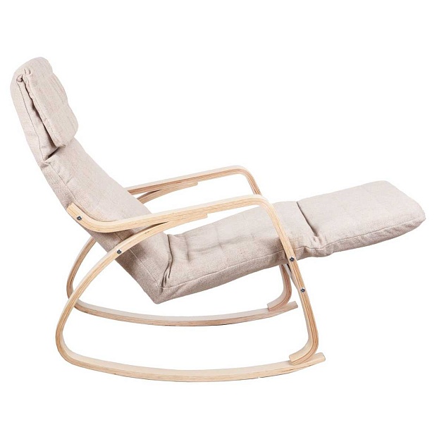 Кресло-качалка AksHome Smart бежевый ткань 72147 Фото № 8