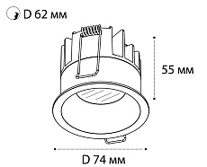 Встраиваемый светодиодный светильник Italline DL 3241 black 1