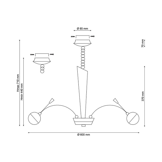 Подвесная люстра Lucia Tucci Natura 155.6 изображение 2 Подвесная люстра Lucia Tucci Natura 155.6 Фото № 2