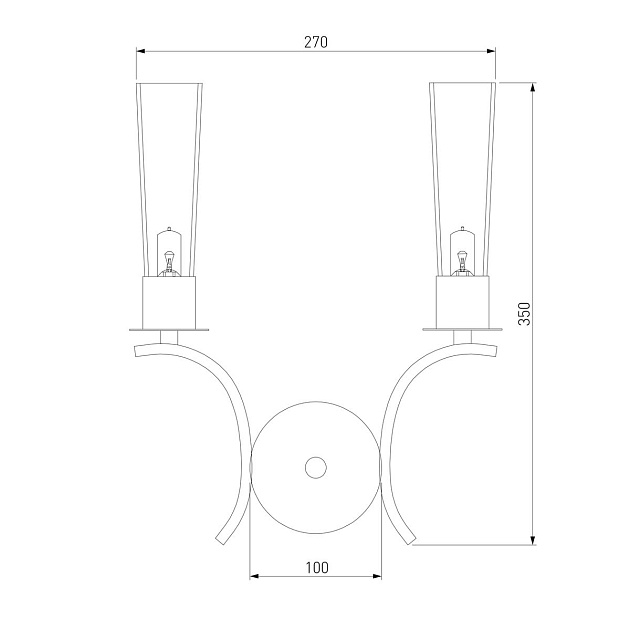 Бра Eurosvet Rosher 60141/2 хром Фото № 3