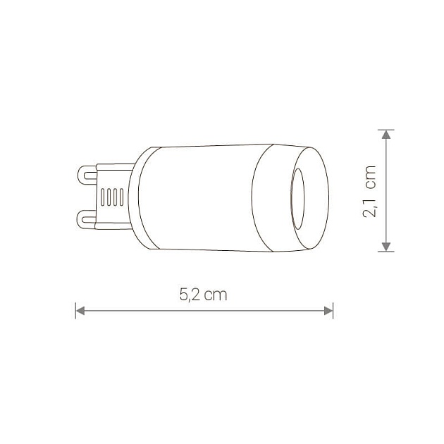 Лампа светодиодная G9 3W 3000K прозрачная 9173 изображение 2 Лампа светодиодная G9 3W 3000K прозрачная 9173 Фото № 2