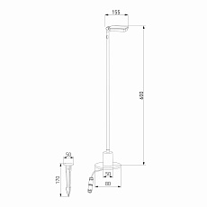 Уличный светодиодный светильник Elektrostandard Joli 35182/S a068101 1