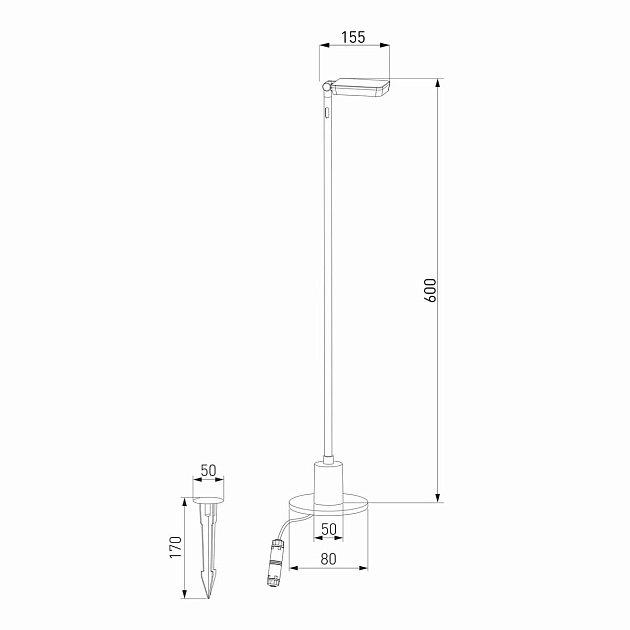 Уличный светодиодный светильник Elektrostandard Joli 35182/S a068101 Фото № 2