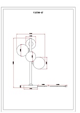 Настольная лампа Moderli Renny V10798-4T 1