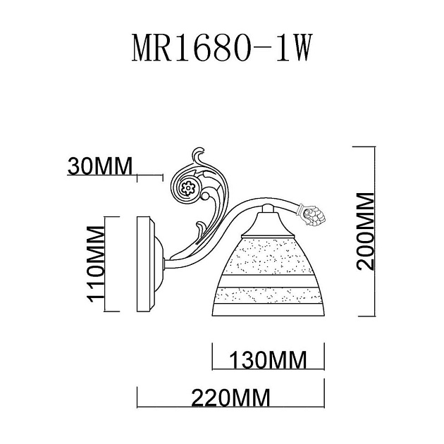 Бра MyFar Nile MR1680-1W Фото № 2
