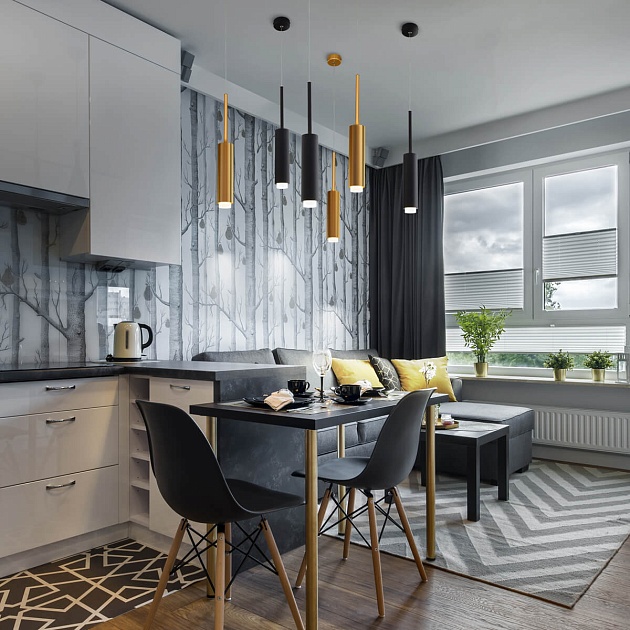 Подвесной светодиодный светильник Eurosvet Dante 50203/1 черный изображение 5 Подвесной светодиодный светильник Eurosvet Dante 50203/1 черный Фото № 5