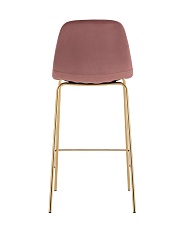 Барный стул Stool Group Валенсия SN велюр пыльно-розовый золотые ножки OS-001B HLR-44 gl 3