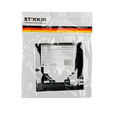 Рамка 1-постовая Stekker Эрна Элегант черный PFR00-9011-03 49661 3