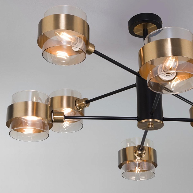 Потолочная люстра Eurosvet Arcada 70127/8 черный Фото № 4