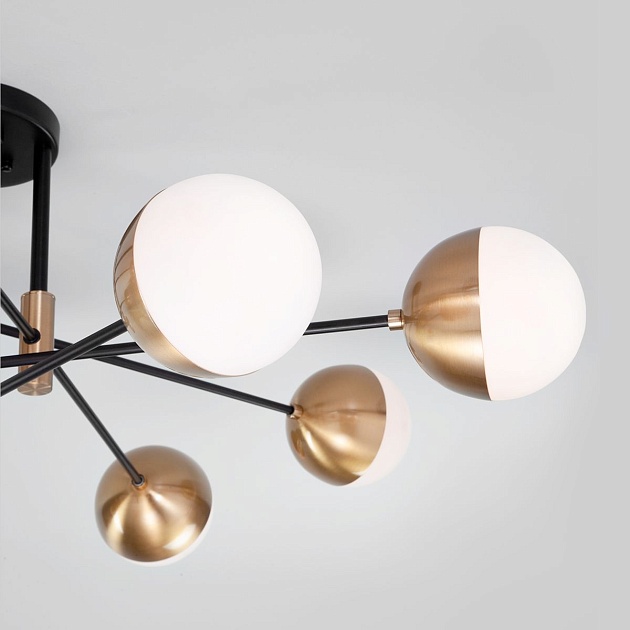 Потолочная люстра Eurosvet Nuvola 70129/8 латунь изображение 4 Потолочная люстра Eurosvet Nuvola 70129/8 латунь Фото № 4