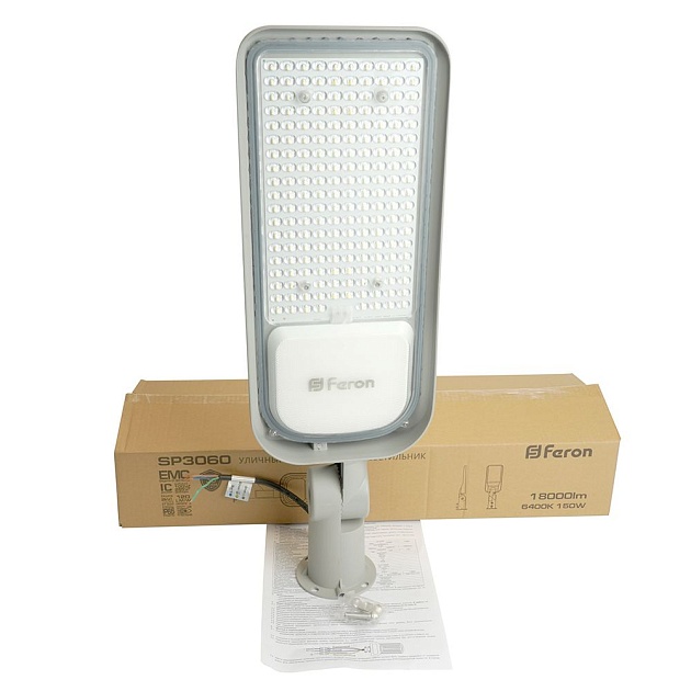Уличный светодиодный консольный светильник Feron SP3060 48688 изображение 3 Уличный светодиодный консольный светильник Feron SP3060 48688 Фото № 3
