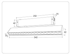 Трековый светодиодный светильник Ambrella Light Track System Magnetic 220V GL1352 2