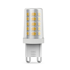 Лампа светодиодная Gauss G9 3,5W 3000К прозрачная 107009105