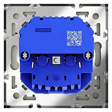 Розетка встраиваемая Voltum S70 с заземлением и защитными шторками, 16А, с USB, A+A, (сталь) VLS040405 1