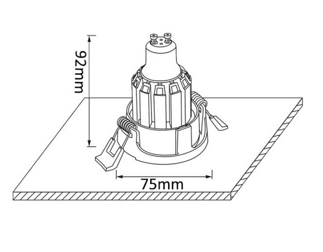 Встраиваемый светильник Crystal Lux CLT 004С1 WH Фото № 4