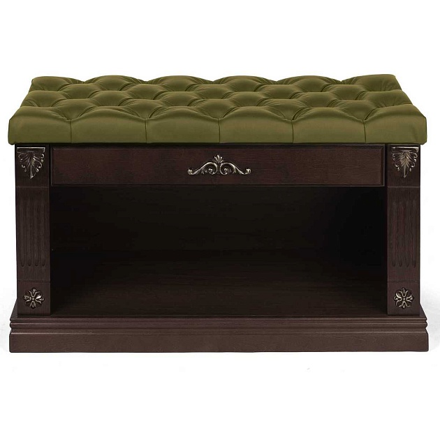 Обувница Мебелик Сильвия оливковый/венге 000752 Фото № 1