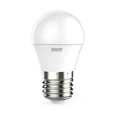 Лампа светодиодная Gauss E27 8W 6500K матовая 53238