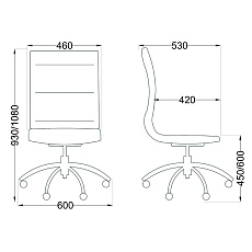 Офисное кресло AksHome Grace чёрный, экокожа 48042 1