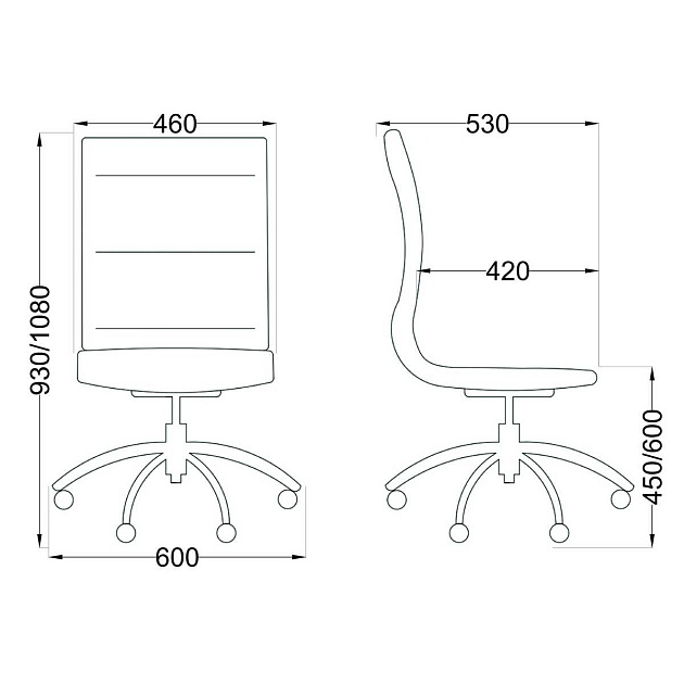 Офисное кресло AksHome Grace чёрный, экокожа 48042 Фото № 2