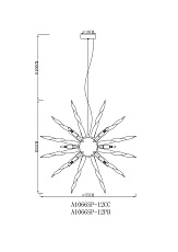 Подвесная люстра Arte Lamp Bella A1066SP-12CC 1