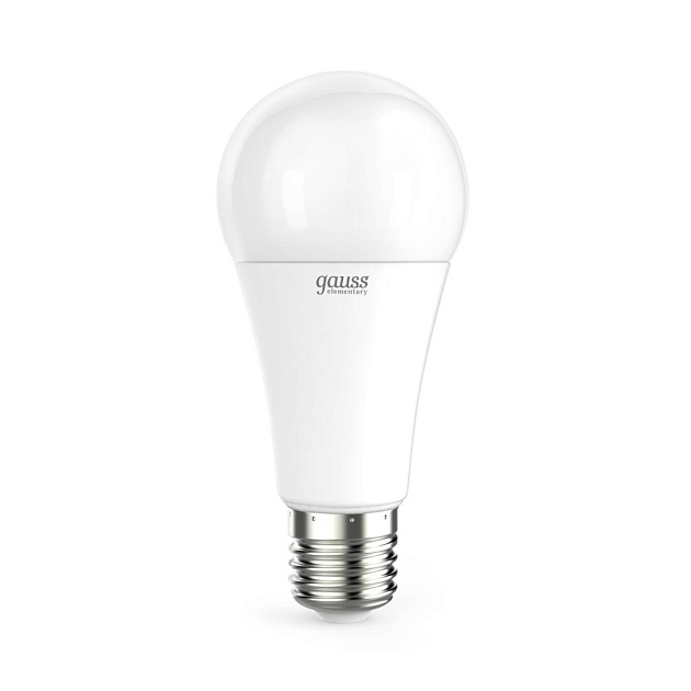 Лампа светодиодная Gauss E27 20W 3000K матовая 23219 Фото № 1