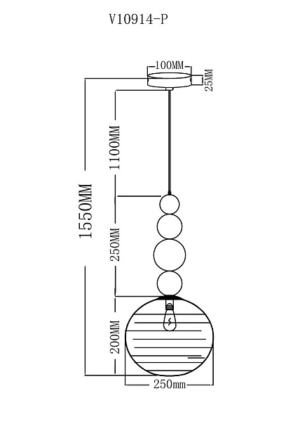 Подвесной светильник Moderli Arti V10914-P Фото № 2