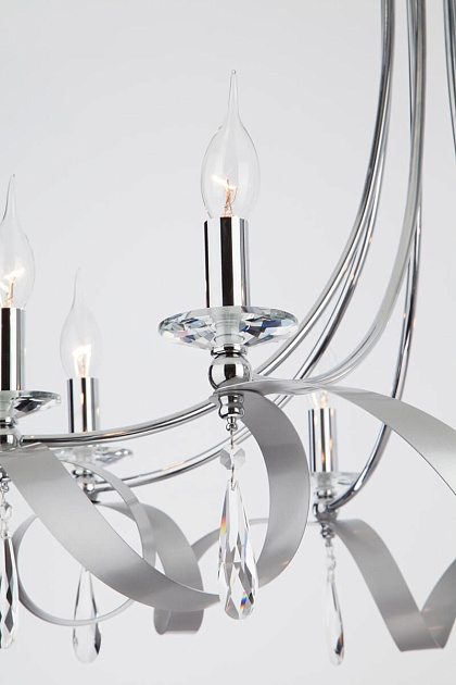 Подвесная люстра Eurosvet 60064/8 хром изображение 3 Подвесная люстра Eurosvet 60064/8 хром Фото № 3