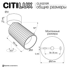 Спот Citilux Axel CL512213R 1