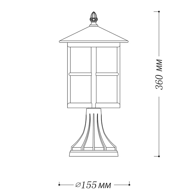 Уличный светильник De Markt Телаур 806040901 Фото № 3