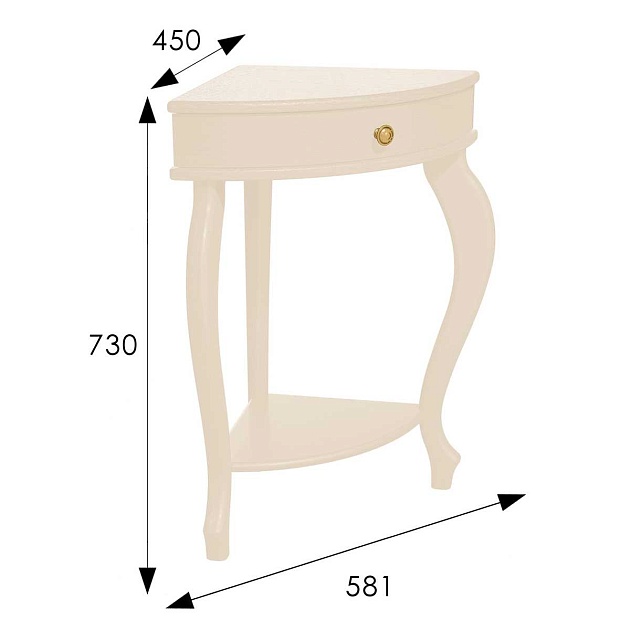 Консоль Мебелик Элегант Л 008529 Фото № 3