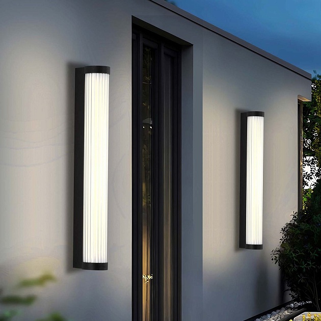 Уличный настенный светодиодный светильник Favourite Kolonne 4639-1W Фото № 4