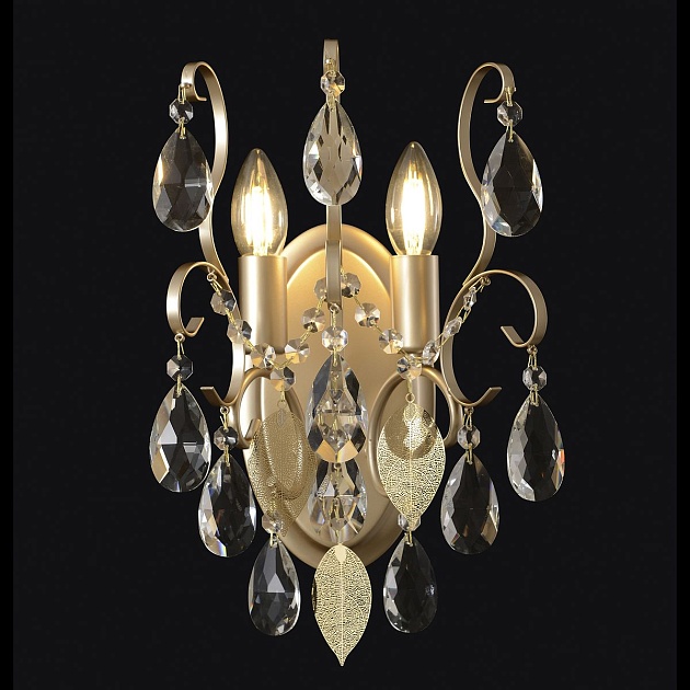 Настенный светильник Crystal Lux Esmiralda AP2 Gold Фото № 1