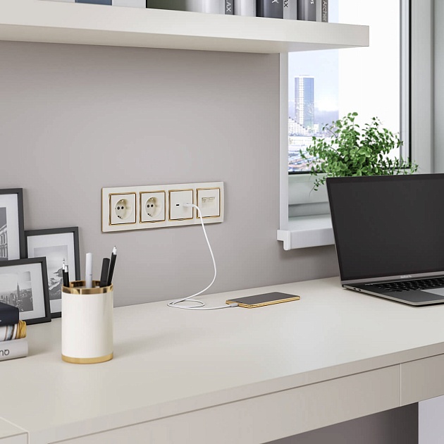 Розетка с заземлением Werkel слоновая кость W1171003 4690389155741 изображение 8 Розетка с заземлением Werkel слоновая кость W1171003 4690389155741 Фото № 8