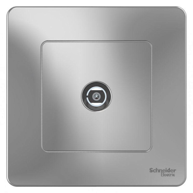 ТВ-розетка Systeme Electric Blanca алюминий BLNTS000013 Фото № 1