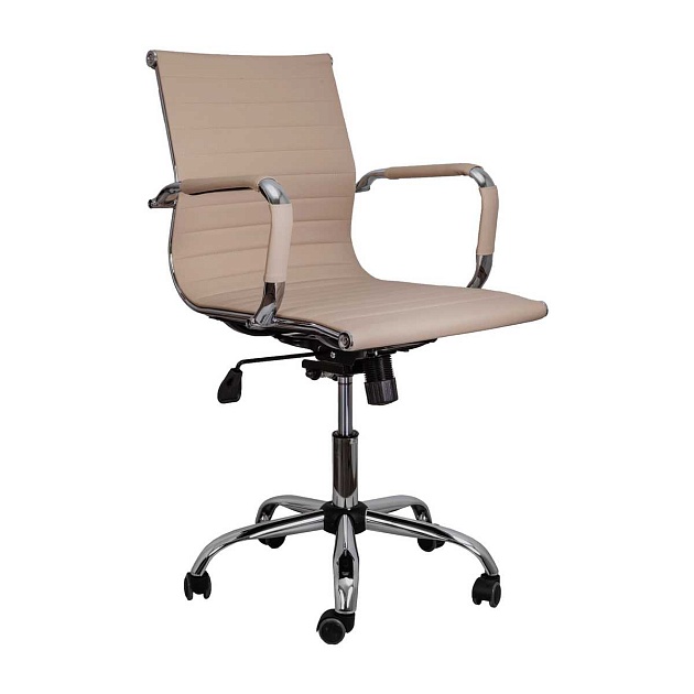 Офисное кресло AksHome Emmanuel бежевый, экокожа 70031 изображение 1 Офисное кресло AksHome Emmanuel бежевый, экокожа 70031 Фото № 1