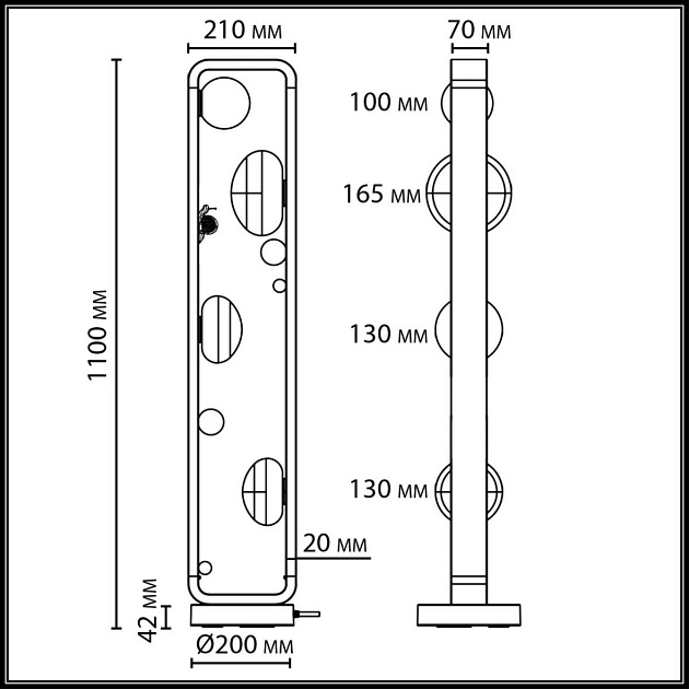 Ландшафтный светильник ODEON LIGHT NATURE 5434/4FB изображение 3 Ландшафтный светильник ODEON LIGHT NATURE 5434/4FB Фото № 3