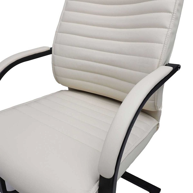 Офисный стул AksHome Augusto кремовый + черный 87591 Фото № 6