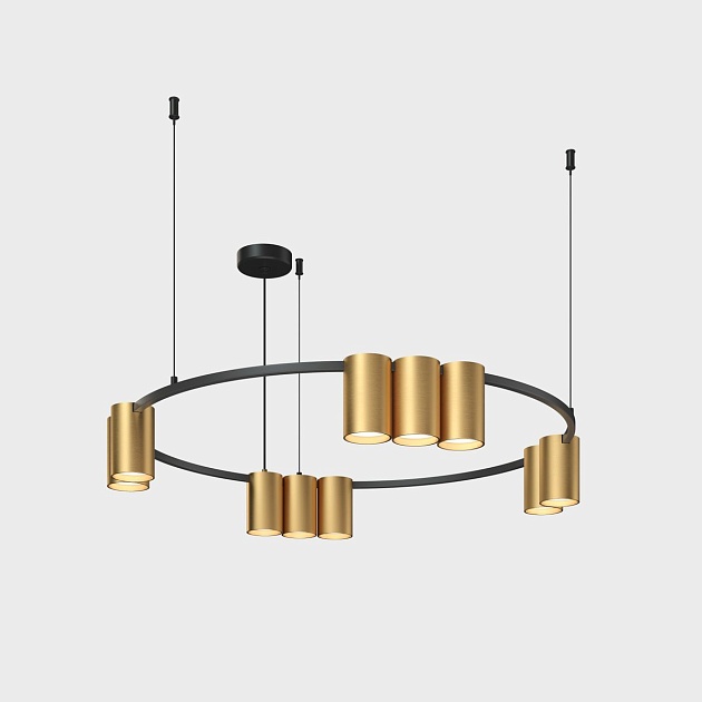 Подвесная люстра Denkirs Orbit DK4065-BK+SG изображение 1 Подвесная люстра Denkirs Orbit DK4065-BK+SG Фото № 1