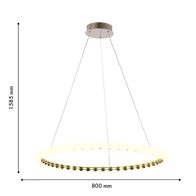 Подвесной светодиодный светильник Favourite Helmet 4590-8P изображение 2 Подвесной светодиодный светильник Favourite Helmet 4590-8P Фото № 2