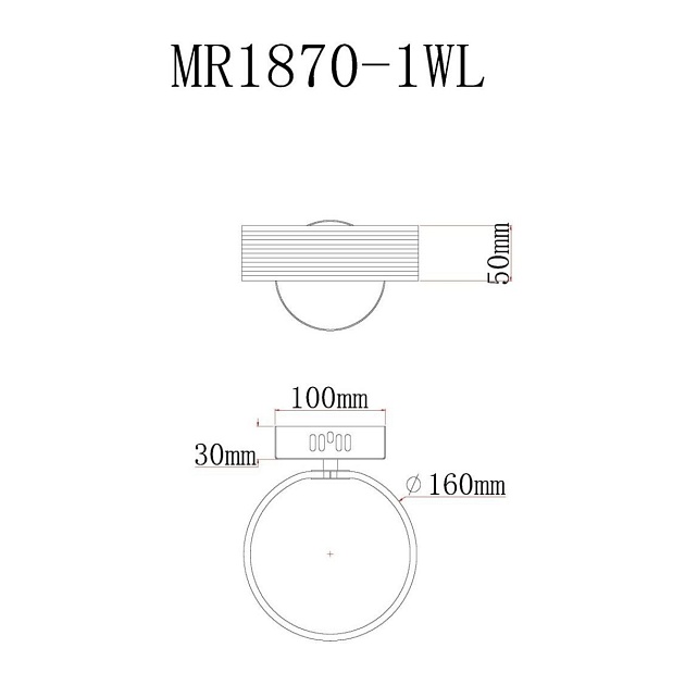 Настенный светодиодный светильник MyFar Vinsent MR1870-1WL Фото № 2