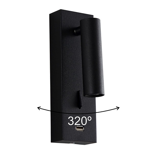 Настенный светильник Crystal Lux CLT 210W USB BL Фото № 5