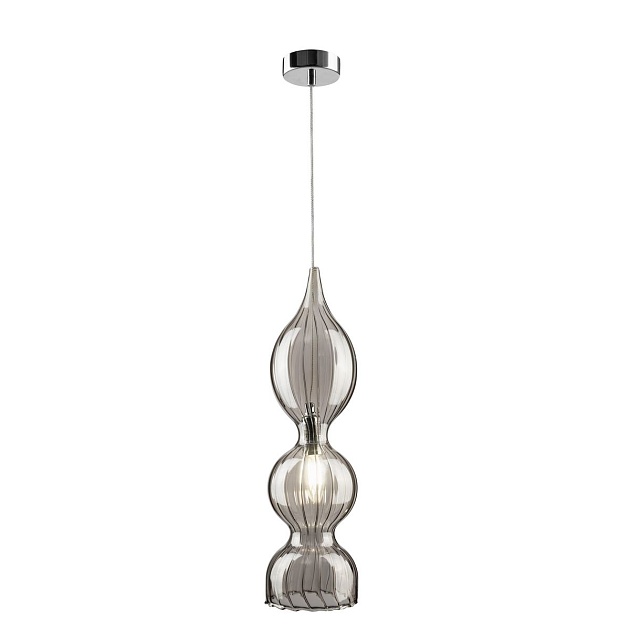 Подвесной светильник Crystal Lux Iris SP1 B Smoke изображение 4 Подвесной светильник Crystal Lux Iris SP1 B Smoke Фото № 4