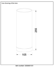 Настольная лампа Lucide Tubi 03508/01/31 2