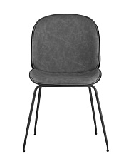 Барный стул Stool Group Турин со спинкой серая экокожа черные ножки 9329C GREY 5