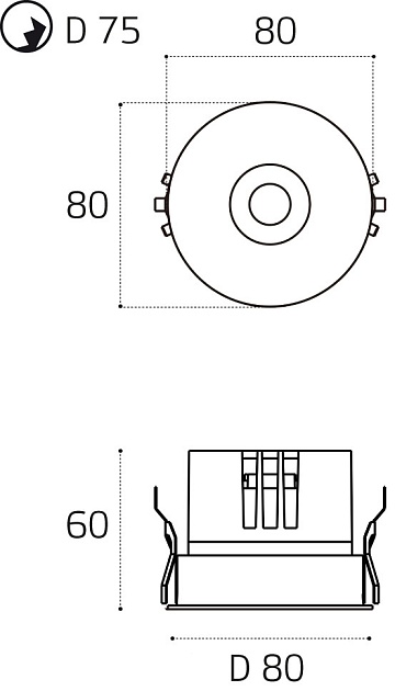 Светильник встраиваемый влагозащищенный Italline IT014-0208 gold изображение 4 Светильник встраиваемый влагозащищенный Italline IT014-0208 gold Фото № 4