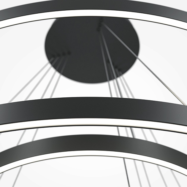 Подвесной светодиодный светильник Maytoni Rim MOD058PL-L174BK изображение 3 Подвесной светодиодный светильник Maytoni Rim MOD058PL-L174BK Фото № 3