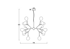 Подвесная люстра Freya Florencia FR5049PL-27B 1
